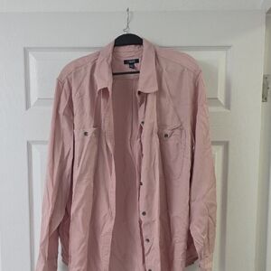Chaps Women's Light Pink Shirt Jacket